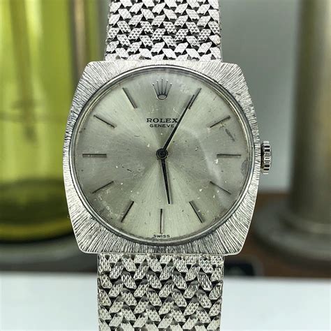 rolex solid white gold|rolex 18k white gold vintage.